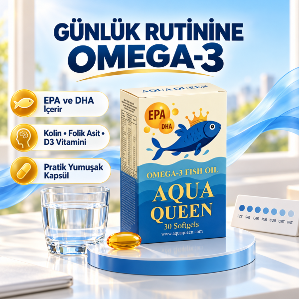 Aqua Queen Omega-3 Balık Yağı 30 Softjel