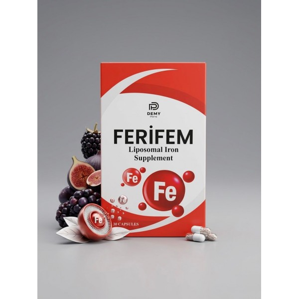 Ferifem Lipozomal Demir Desteği Takviyesi 30 Kapsül