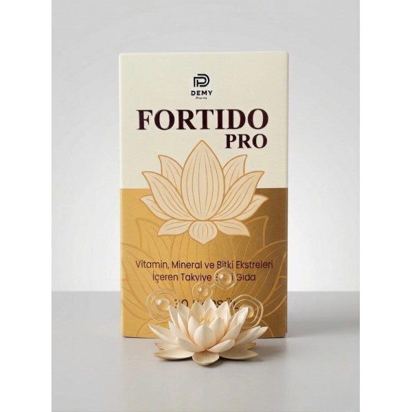 Fortido Pro Vitamin, Mineral ve Bitki Ekstreleri içeren Takviye Edici Gıda 30 Kapsül