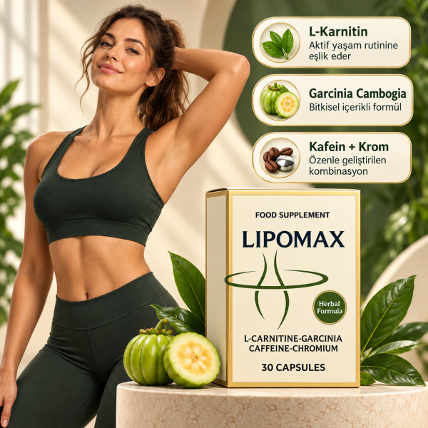Lipomax – Aktif Yaşam ve Formunu Koruma Rutinine Özel Takviye Edici Gıda